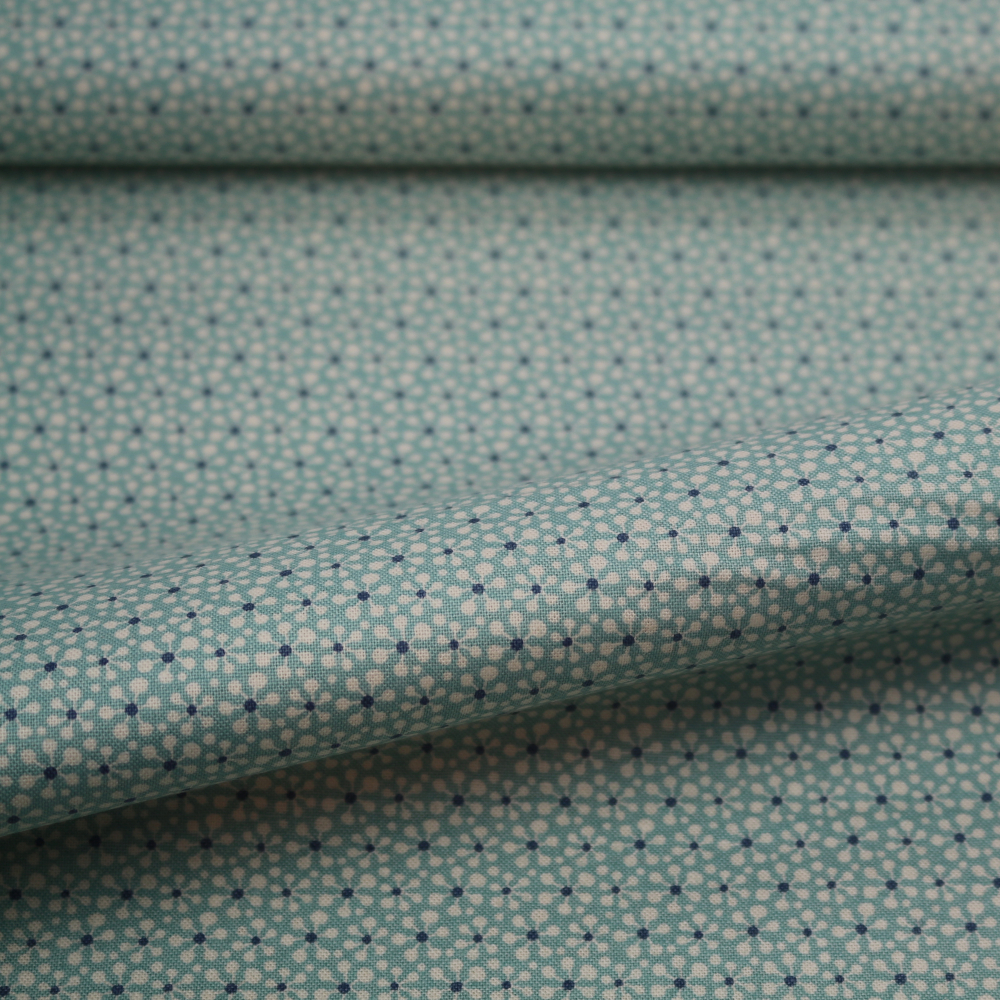 Baumwollstoff / Druckstoff Tilda Pollen Teal Pardon My Garden
